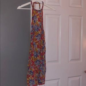 Floral Print Halter Dress